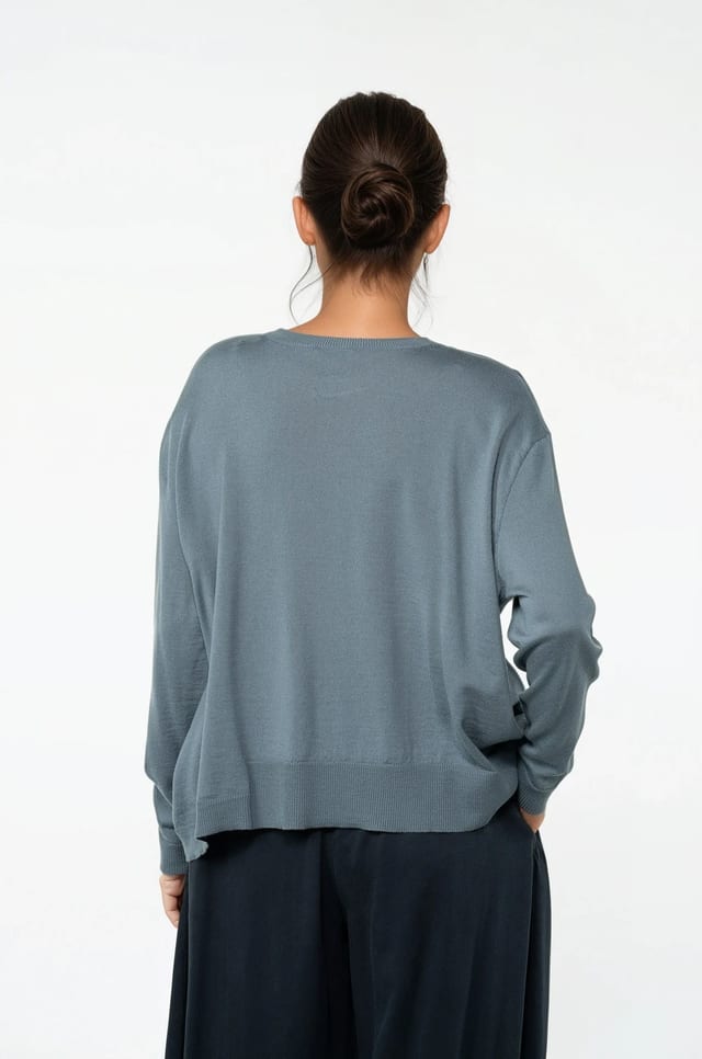 Pullover 516 - Pure merino wool - 560PACIFIC - 10250713016