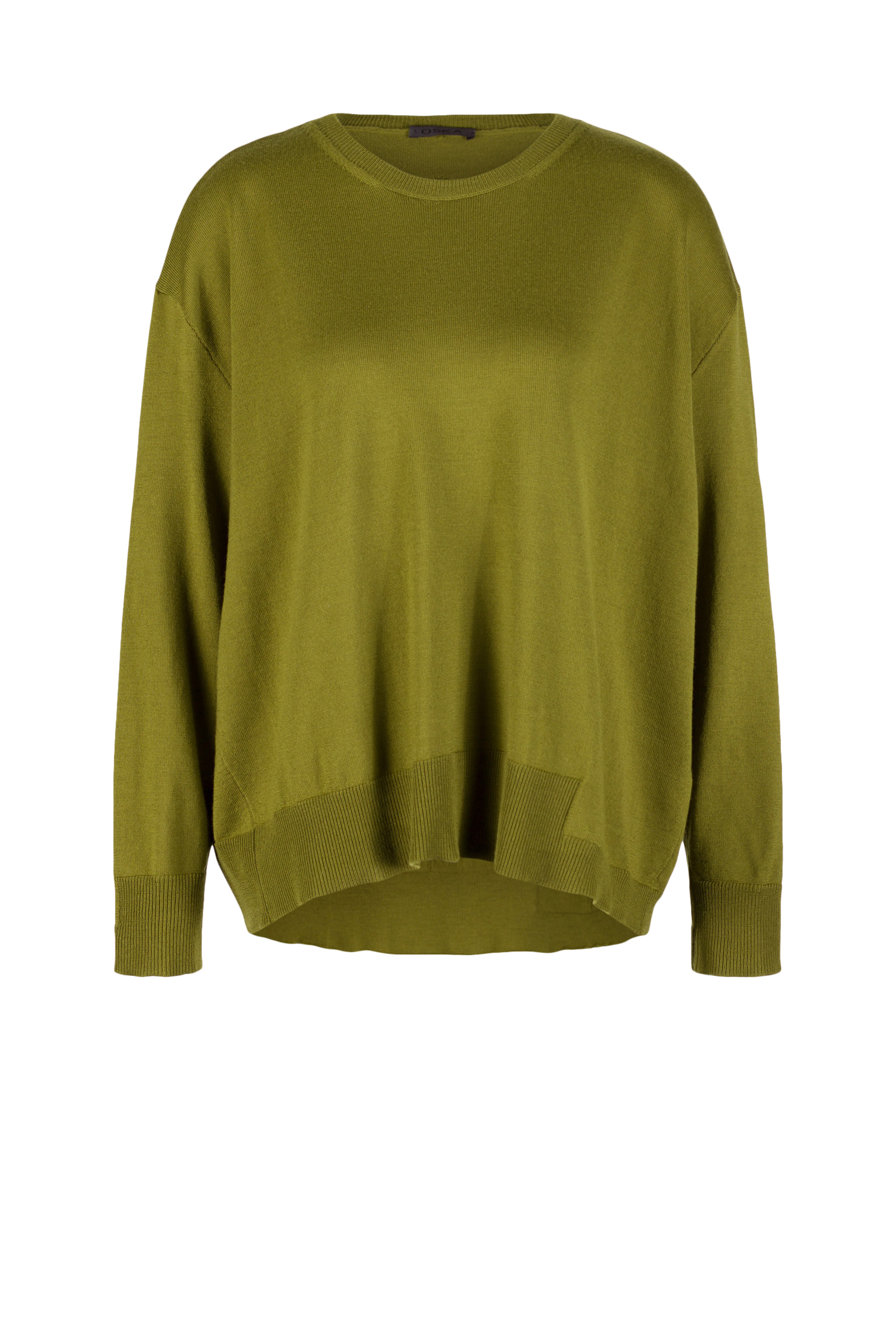 Pullover 516 Green Pure merino wool