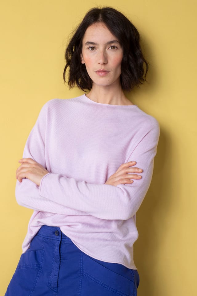 Pullover 520 - Pure merino wool - 320ORCHID - 10250713020