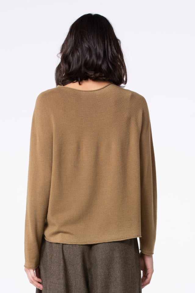 Pullover 520 - Pure merino wool - 760TOBACCO - 10250713020