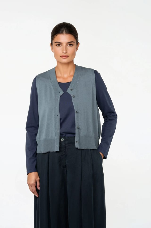 Vest 503 - Pure merino wool - 560PACIFIC - 10250713021