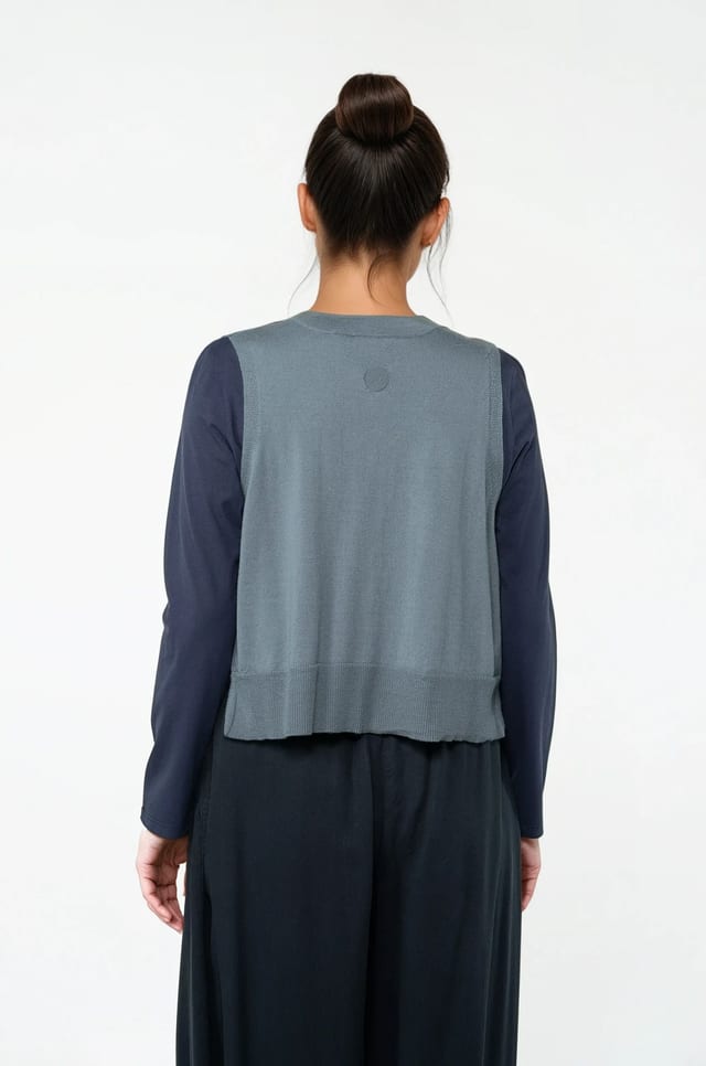Vest 503 - Pure merino wool - 560PACIFIC - 10250713021