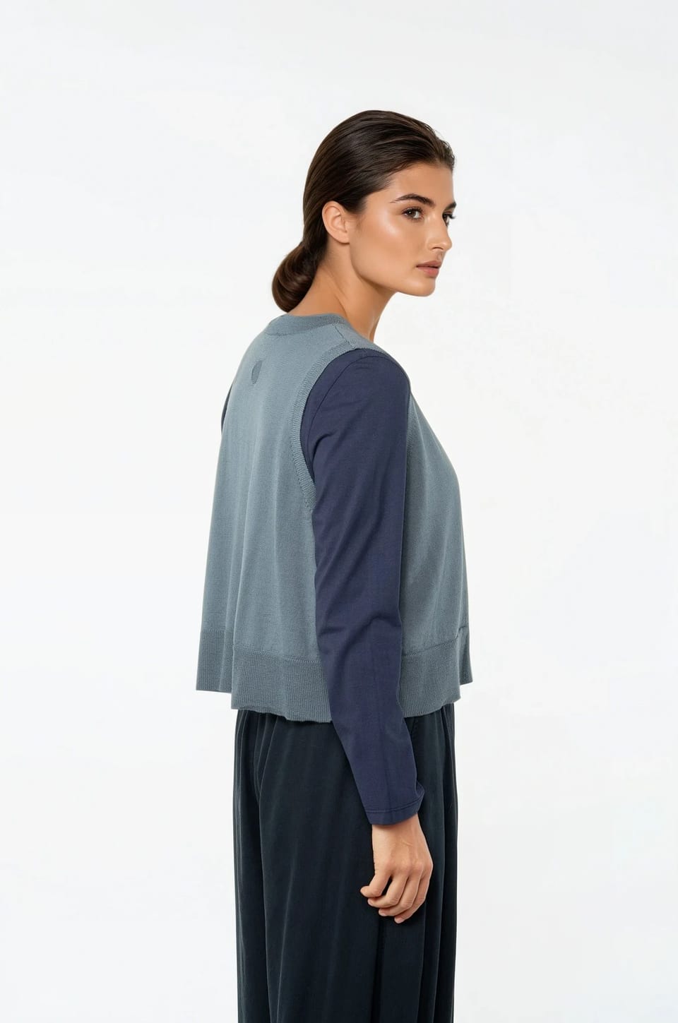 Vest 503 - Pure merino wool - 560PACIFIC - 10250713021