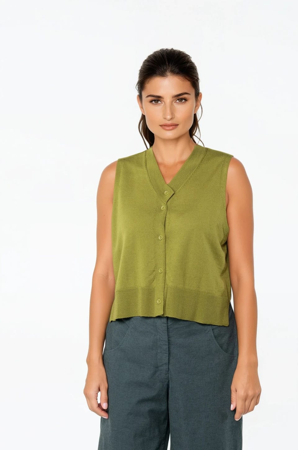 Vest 503 - Pure merino wool - 740OASIS - 10250713021