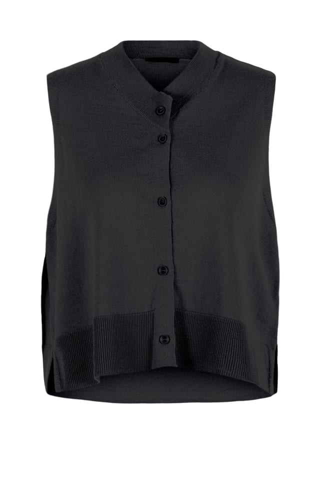 Vest 503 - Pure merino wool - 990BLACK - 10250713021