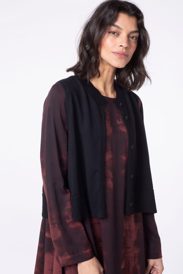 Vest 503 - Pure merino wool - 990BLACK - 10250713021