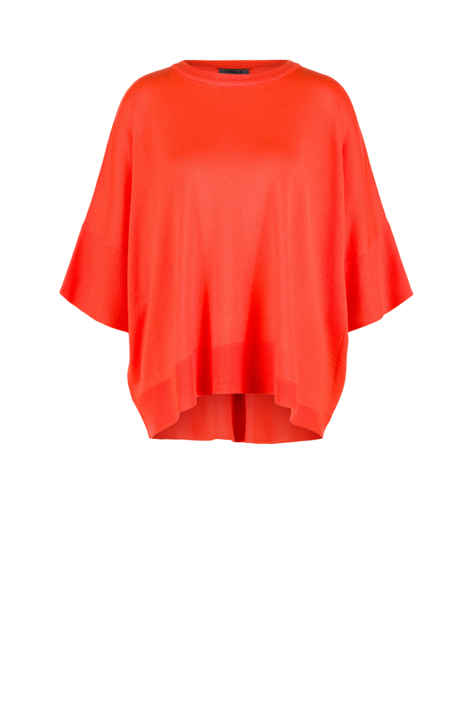 Pullover 521 Orange Pure merino wool