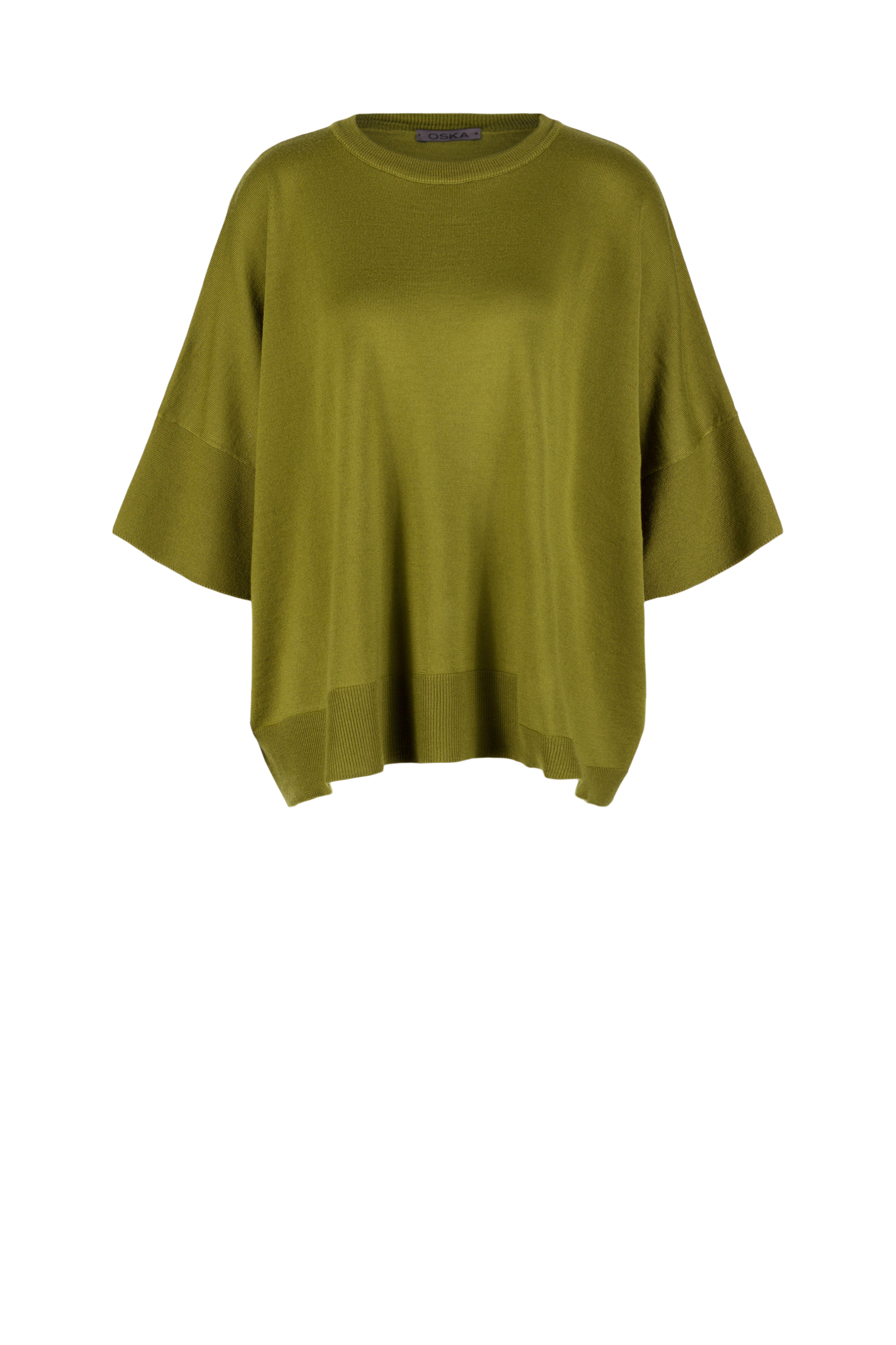 Pullover 521 Green Pure merino wool