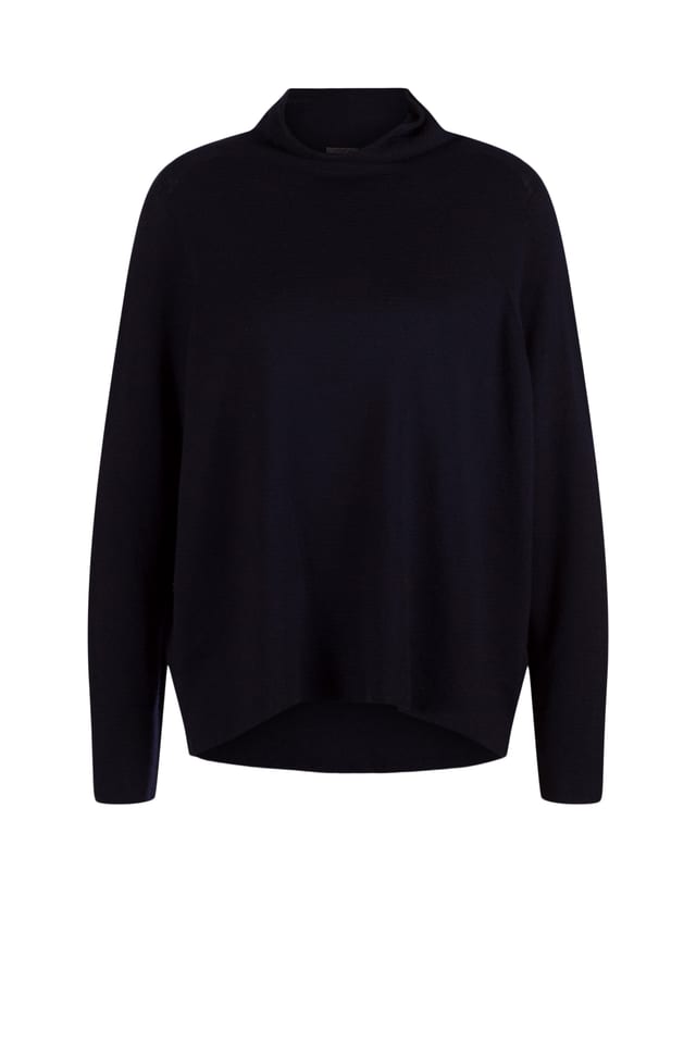 Pullover 522 - Pure merino wool - 490NAVY - 10250713024