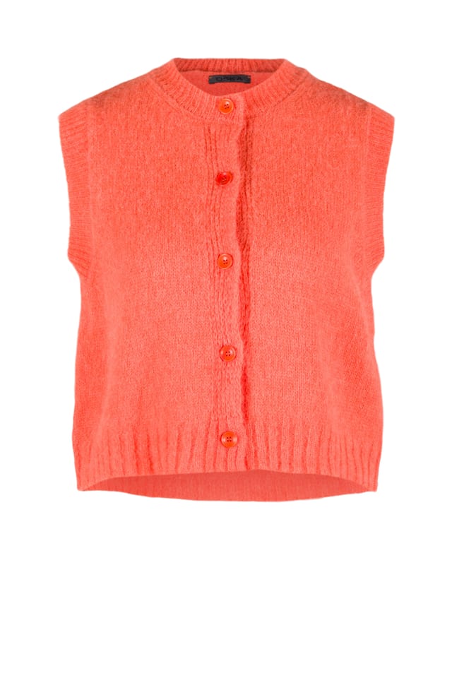 Weste 504 - Alpaka-Schurwoll Mischung - 230ORANGE - 10250713025