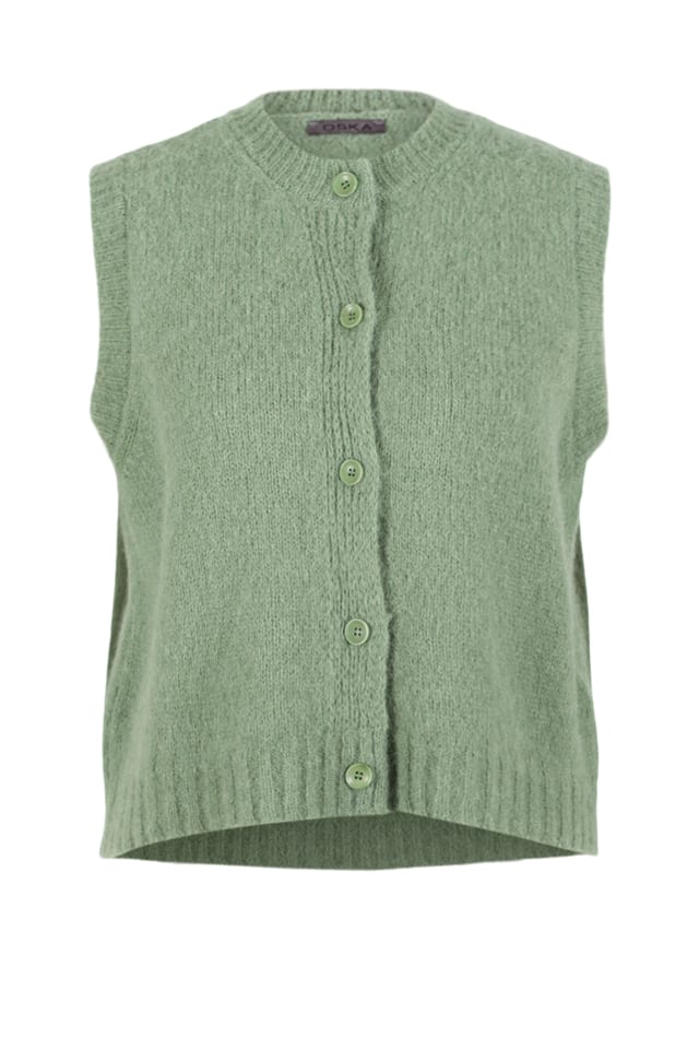 Vest 504 - Alpaca virgin wool blend - 640THISTLE - 10250713025