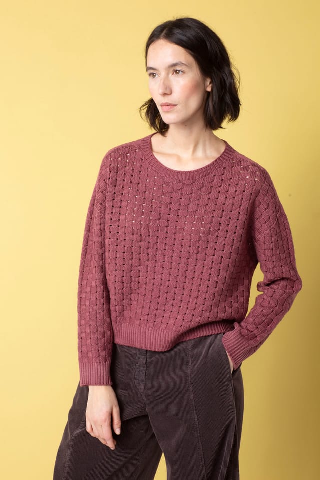 Pullover 525 - Pure merino wool - 250REDWOOD - 10250713027