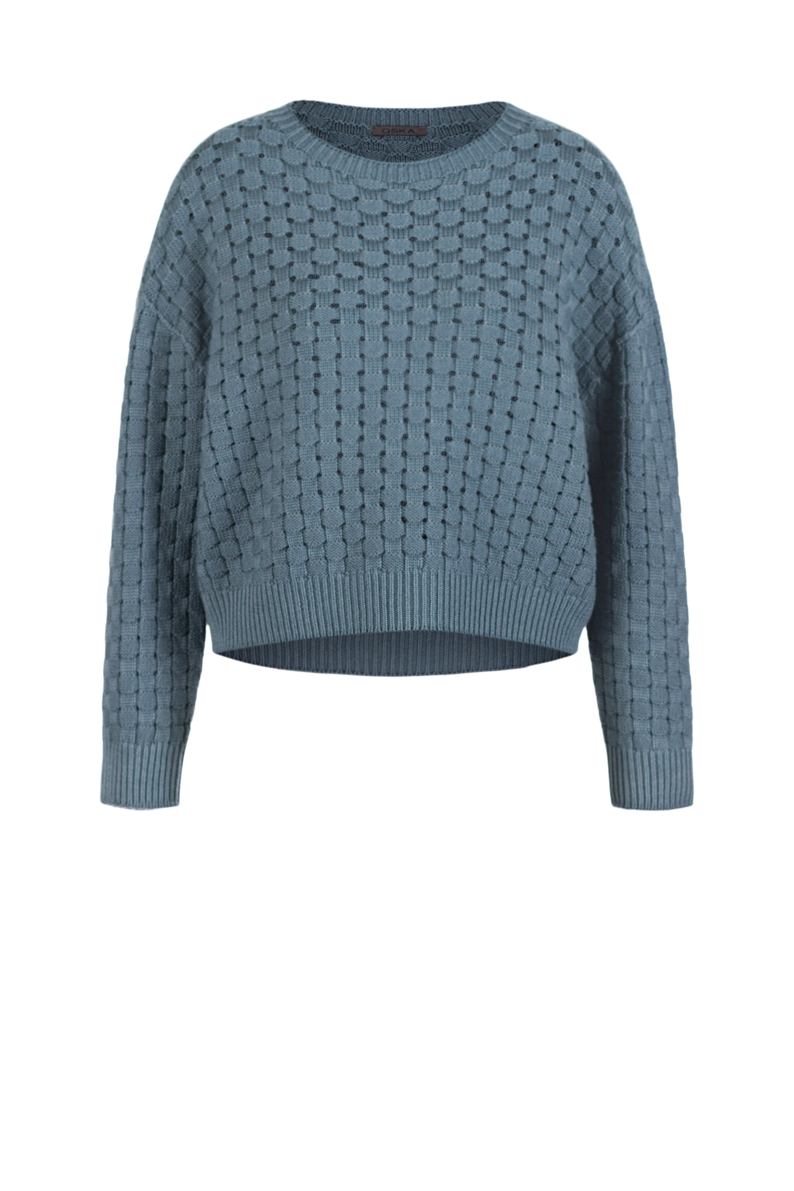 Pullover 525 Blue Pure merino wool