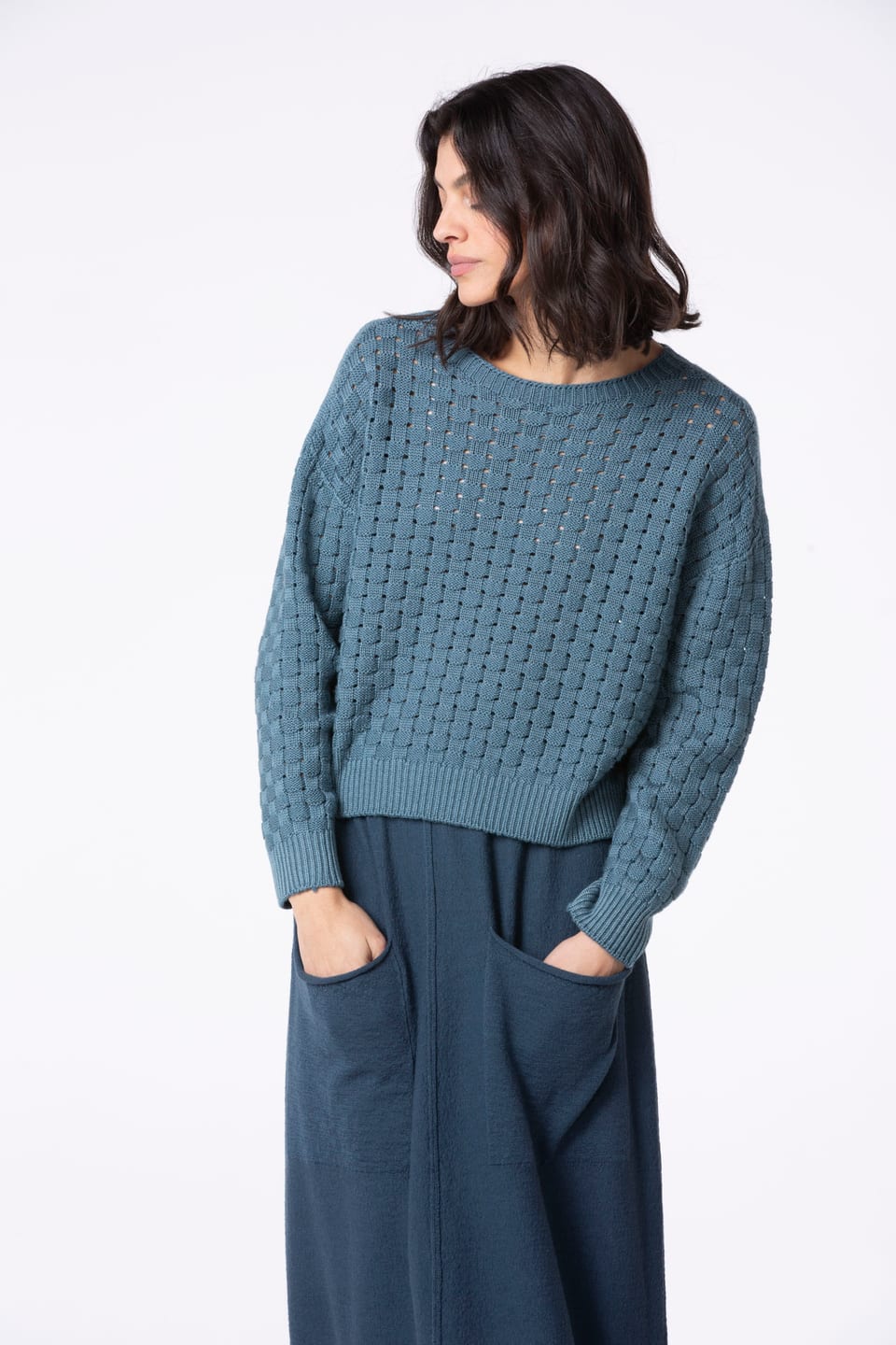 Pullover 525 - Pure merino wool - 560PACIFIC - 10250713027