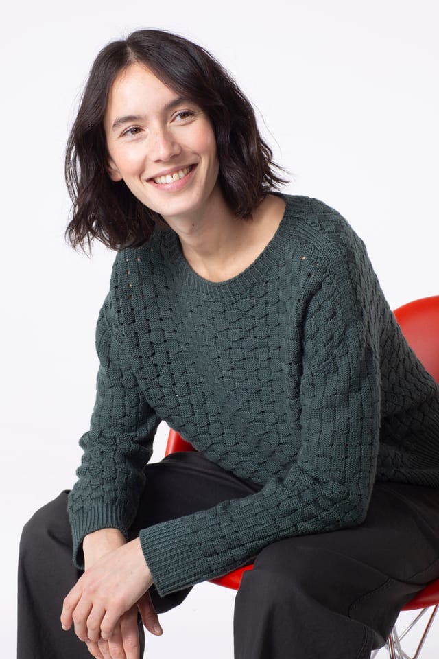 Pullover 525 - Ren merinould - 790SPRUCE - 10250713027
