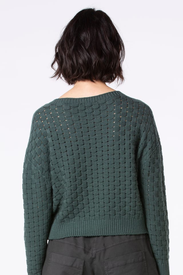 Pullover 525 - Ren merinould - 790SPRUCE - 10250713027