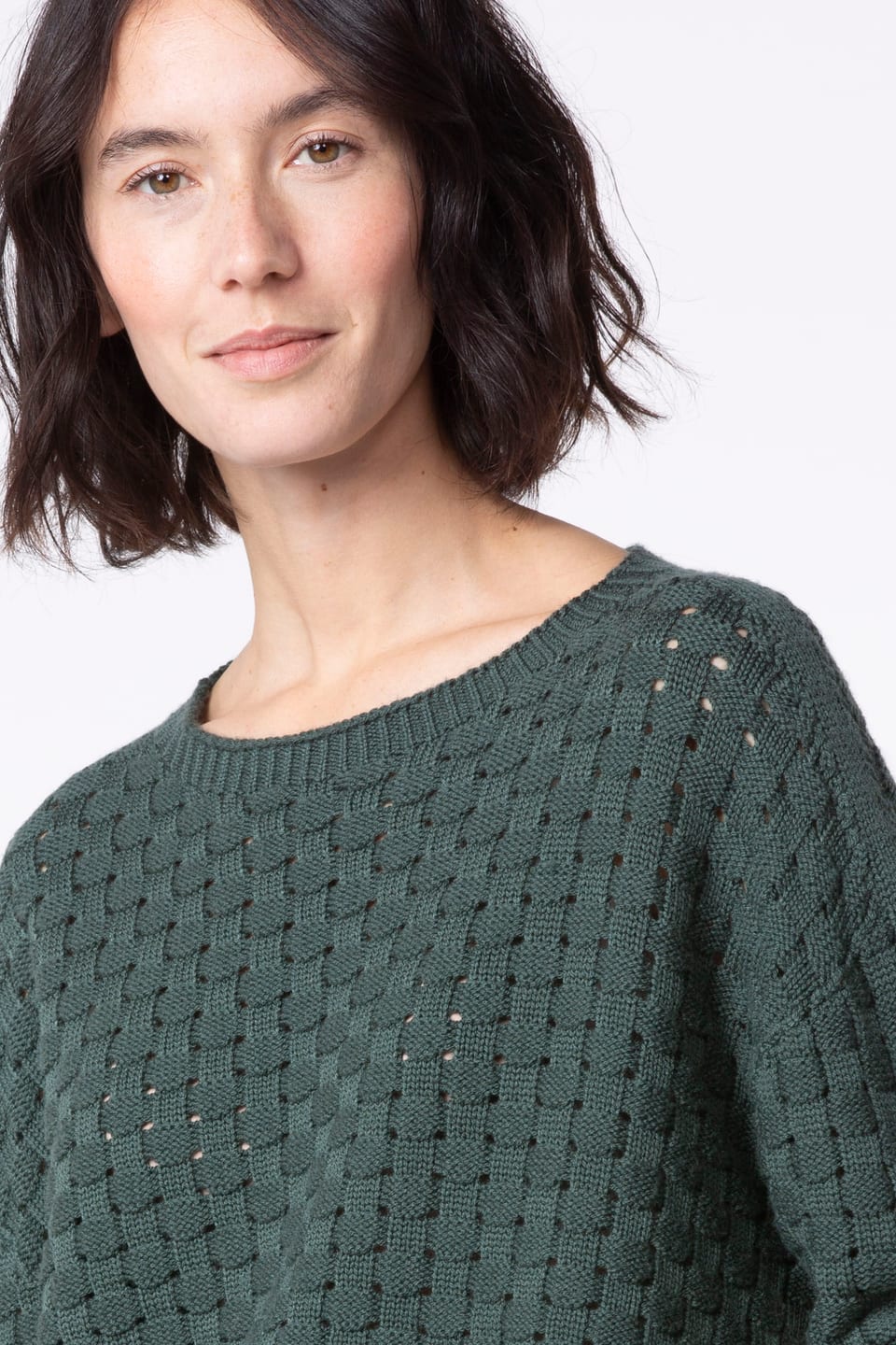 Pullover 525 - Pure merino wool - 790SPRUCE - 10250713027