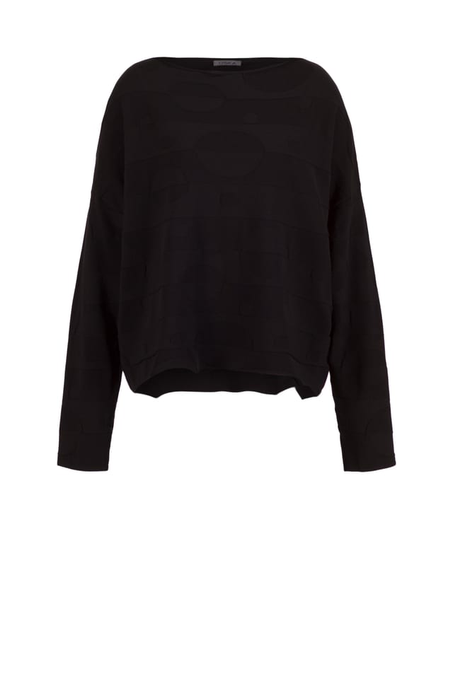 Pullover 529 - Viscose blend - 990BLACK - 10250713030
