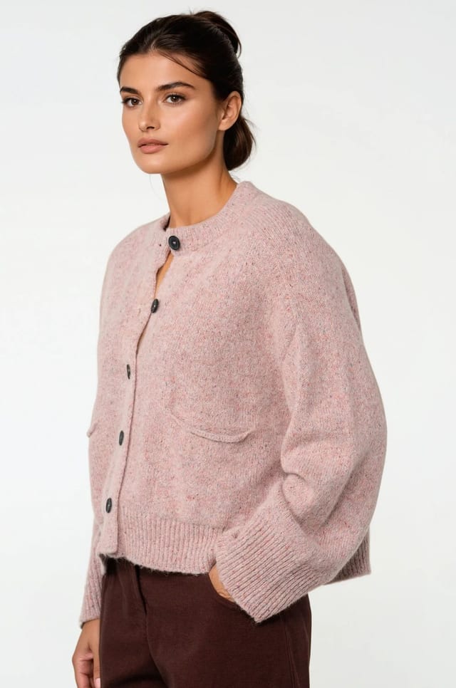 Jacket 515 - Cotton-alpaca blend - 320ORCHID - 10250713032