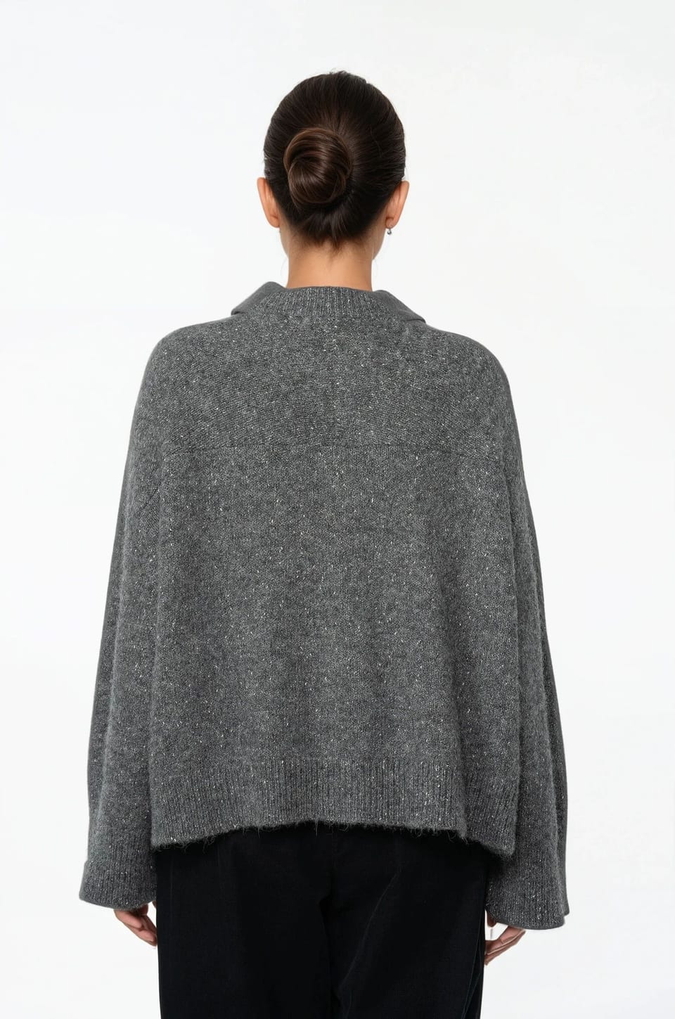 Jacket 515 - Cotton-alpaca blend - 990BLACK - 10250713032