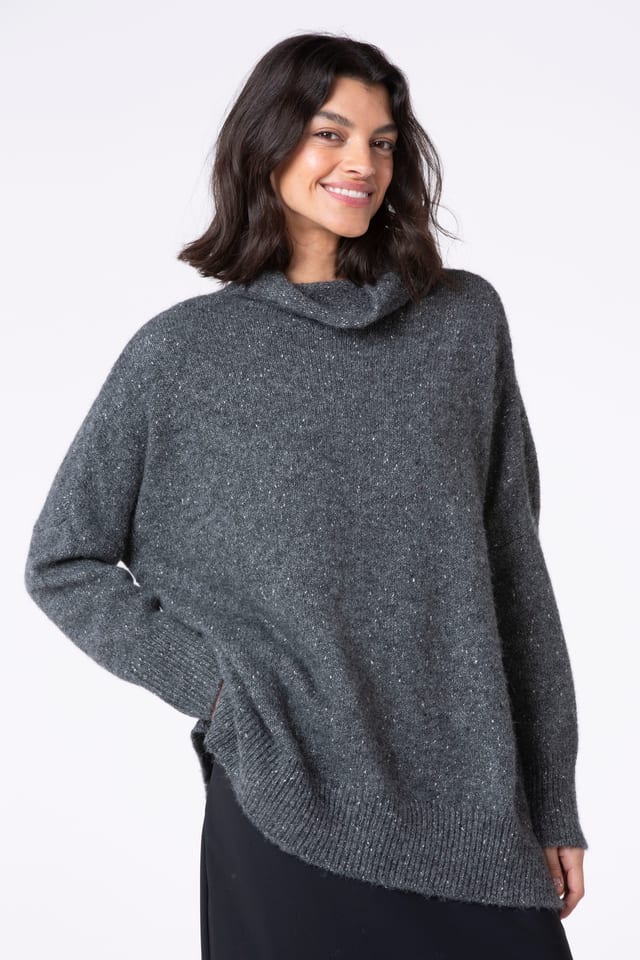 Pullover 530 - Bomuld- og alpakablanding - 990BLACK - 10250713033