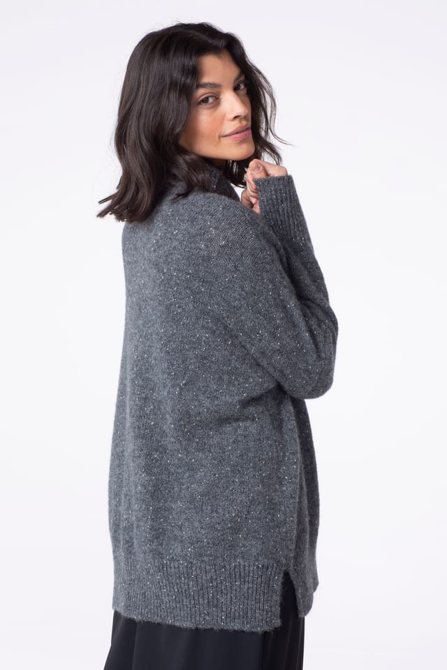 Pullover 530 - Bomuld- og alpakablanding - 990BLACK - 10250713033