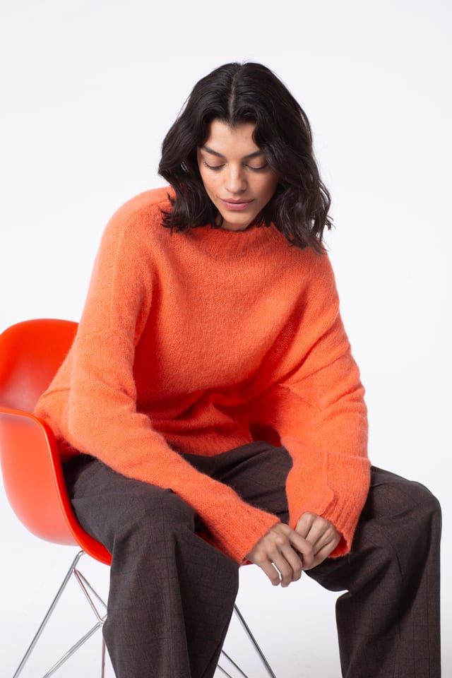 Pullover 532 - Alpaca/wolmix - 230ORANGE - 10250713036