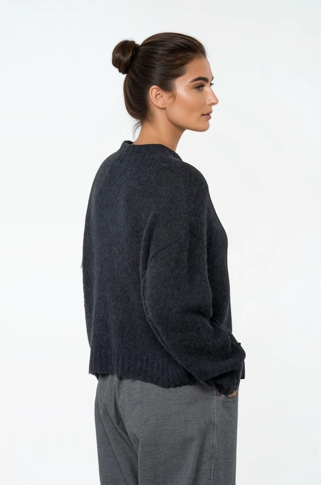 Pullover 532 - Alpaca virgin wool blend - 490NAVY - 10250713036
