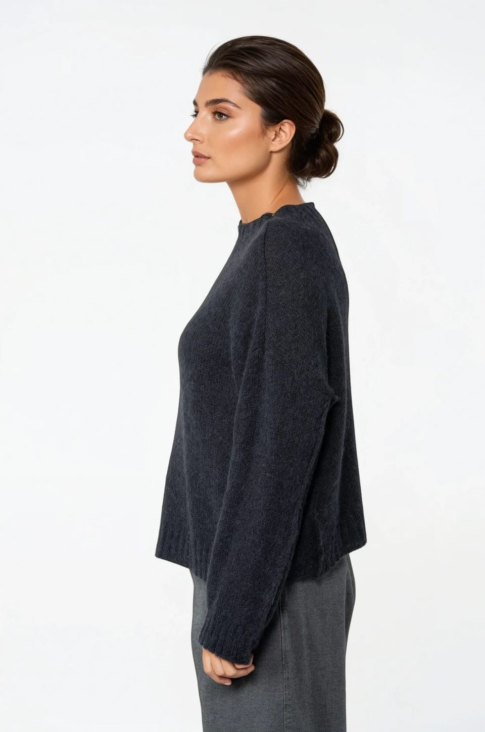 Pullover 532 - Alpaca virgin wool blend - 490NAVY - 10250713036