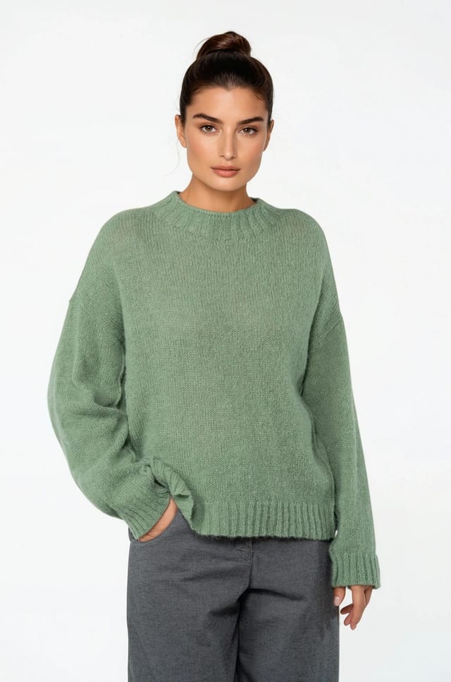 Pullover 532 - Alpaca virgin wool blend - 640THISTLE - 10250713036