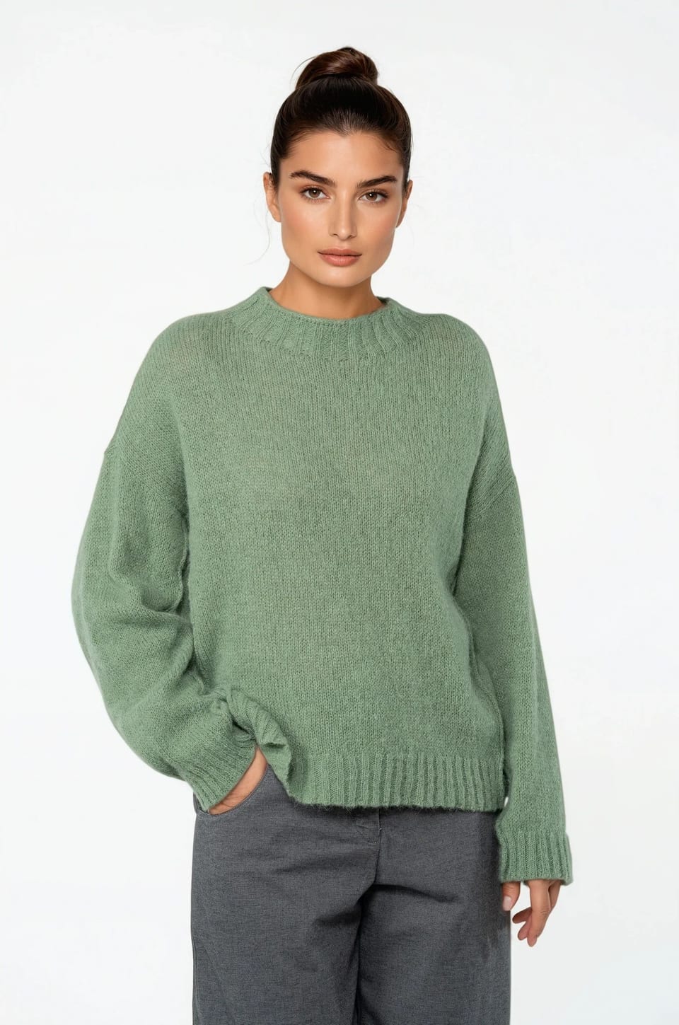 Pullover 532 - Alpaca virgin wool blend - 640THISTLE - 10250713036