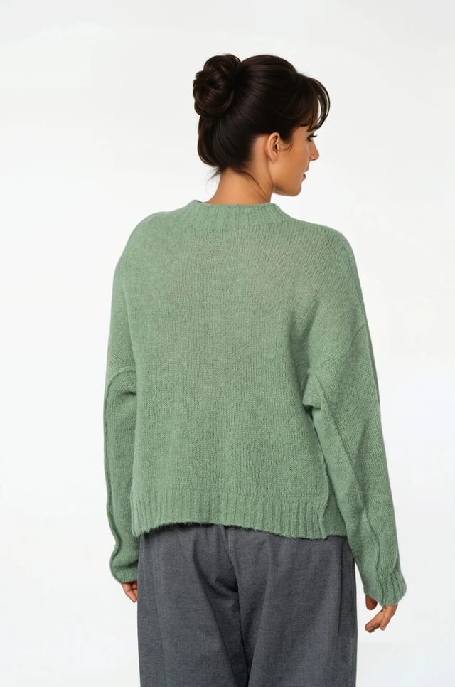 Pullover 532 - Alpaca virgin wool blend - 640THISTLE - 10250713036