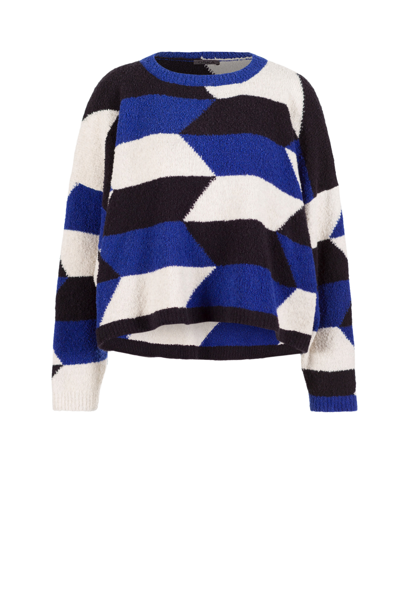 Pullover 533 Blue Bouclé cotton blend