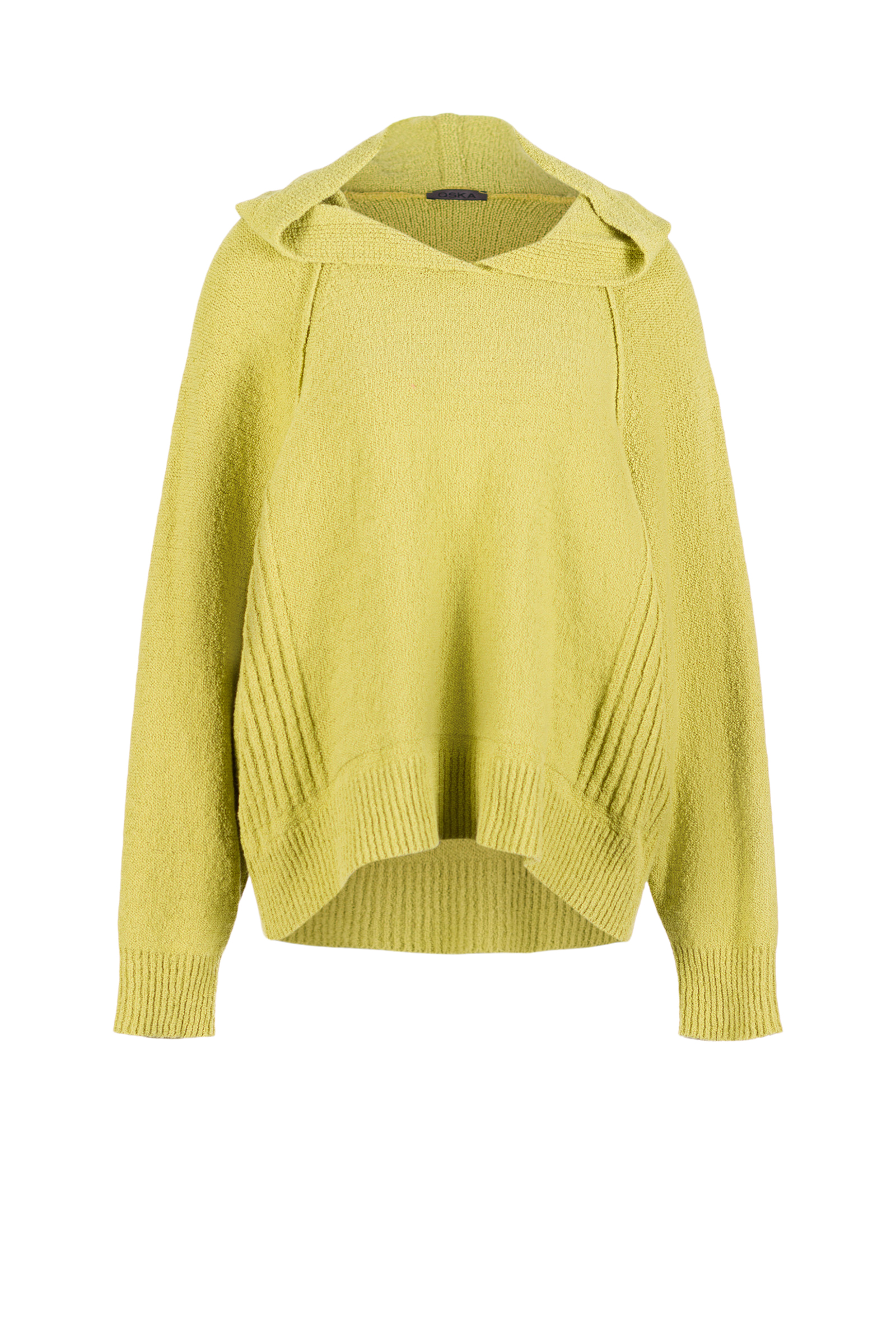 Pullover 534 Green Bouclé organic cotton blend