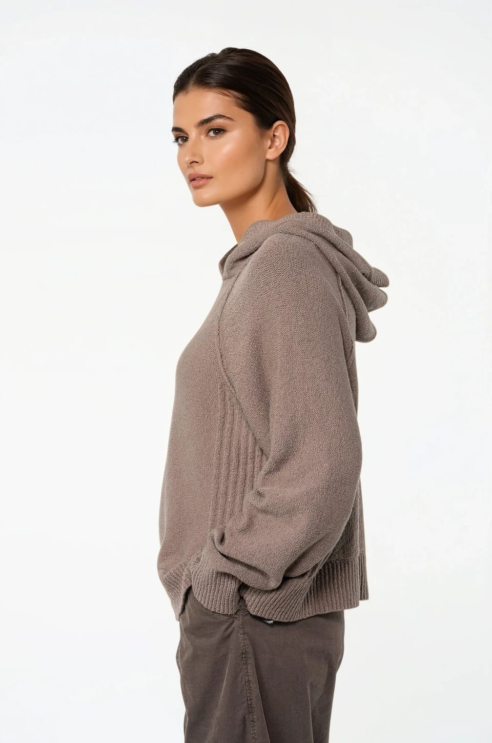 Pullover 534 - Bouclé organic cotton blend - 870TAUPE - 10250713038