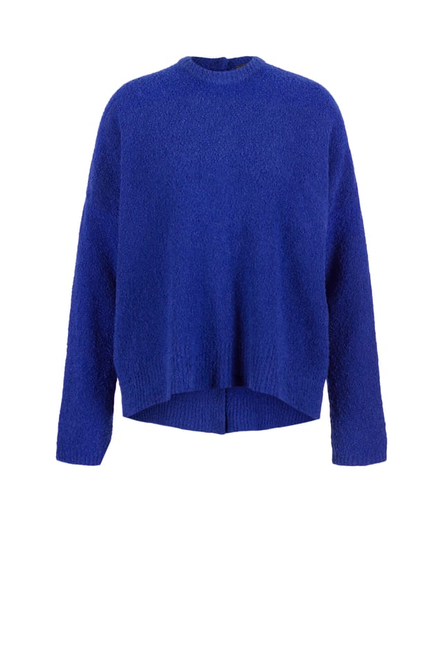 Pullover 535 - Bouclé cotton blend - 460CLEMATIS - 10250713039