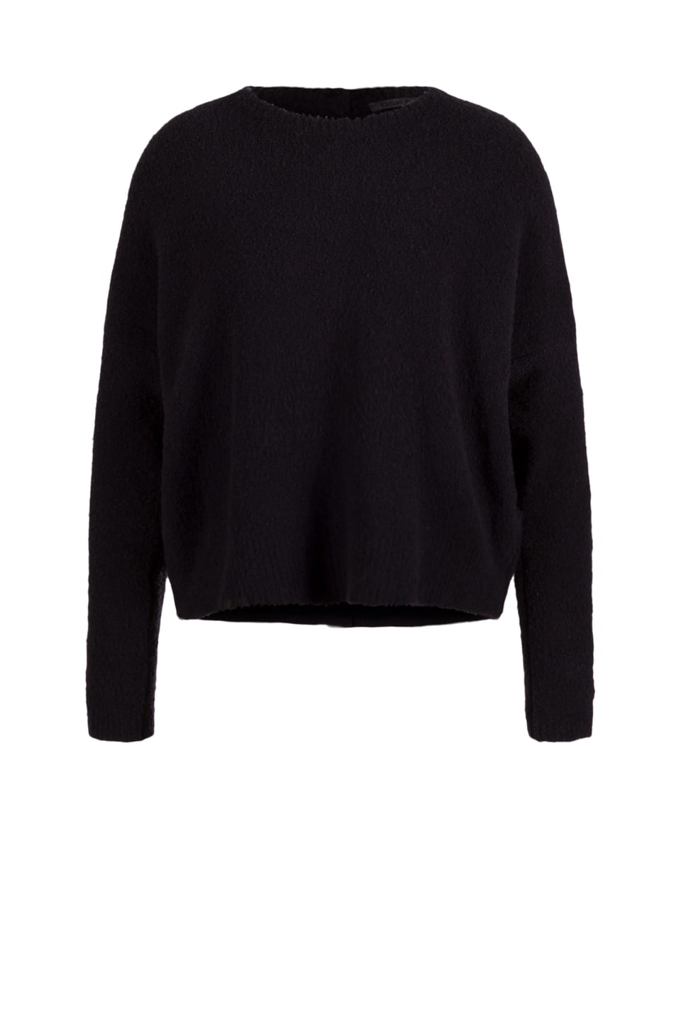 Pullover 535 - Bouclé cotton blend - 990BLACK - 10250713039