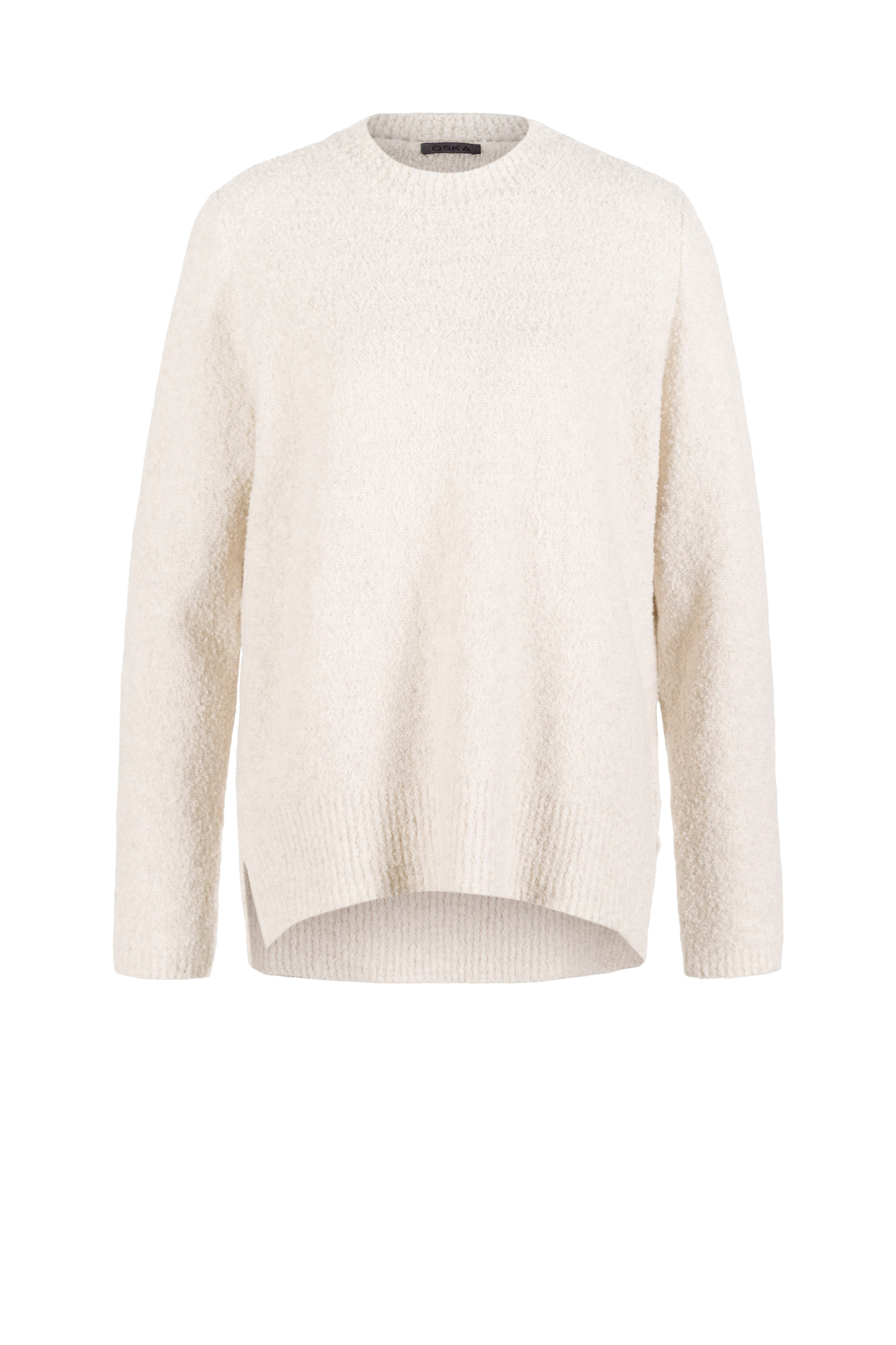 Pullover 536 Grey Bouclé cotton blend