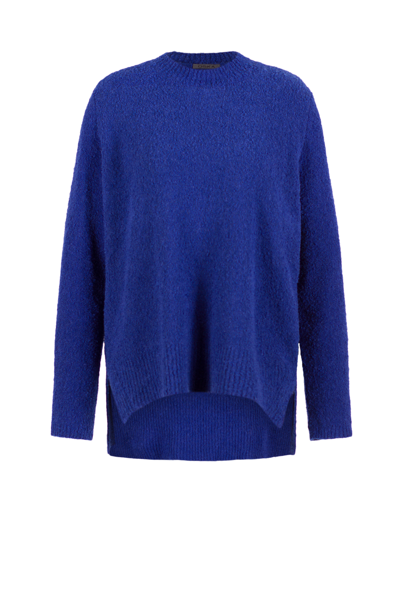 Pullover 536 Blue Bouclé cotton blend