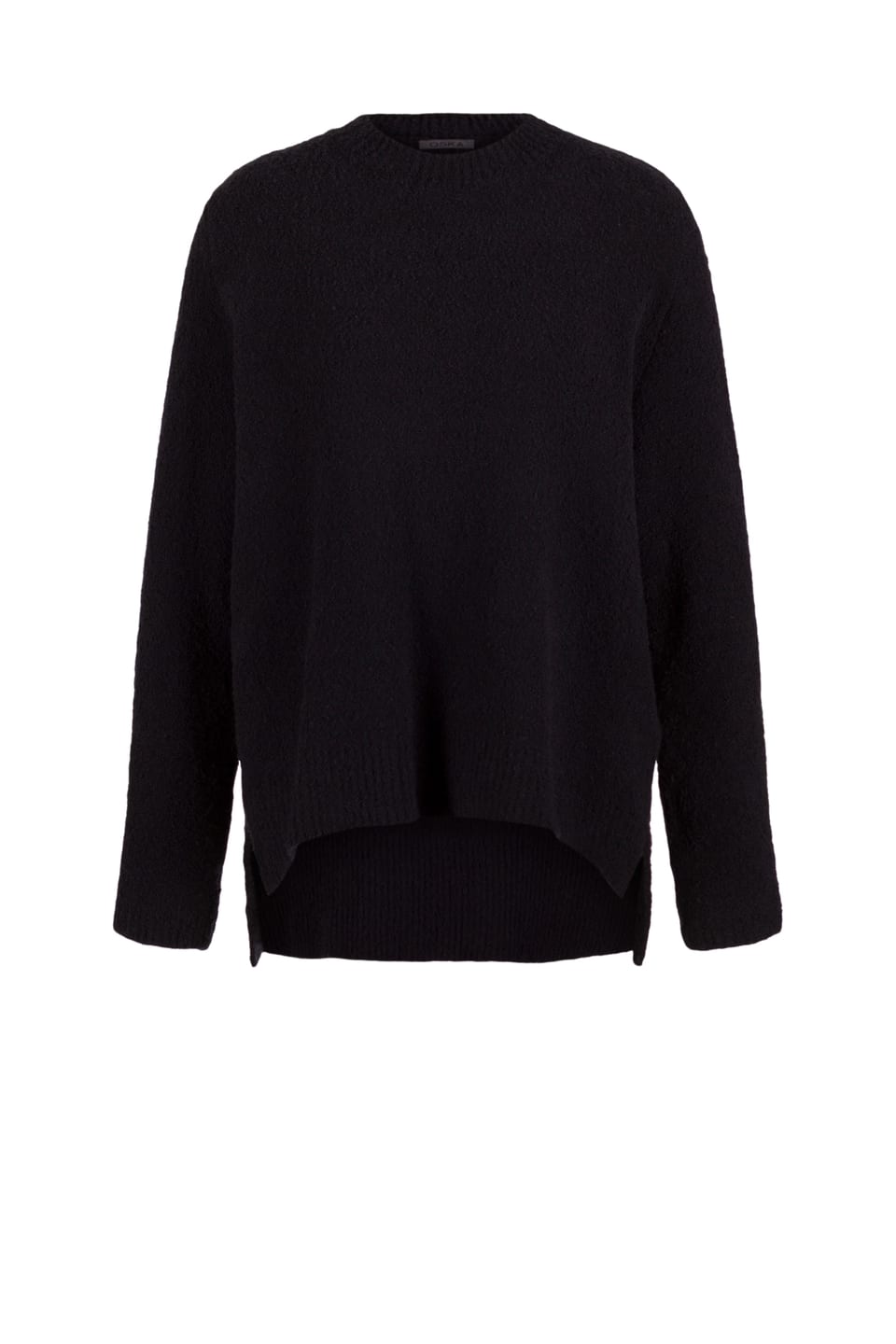 Pullover 536 - Bouclé cotton blend - 990BLACK - 10250713040