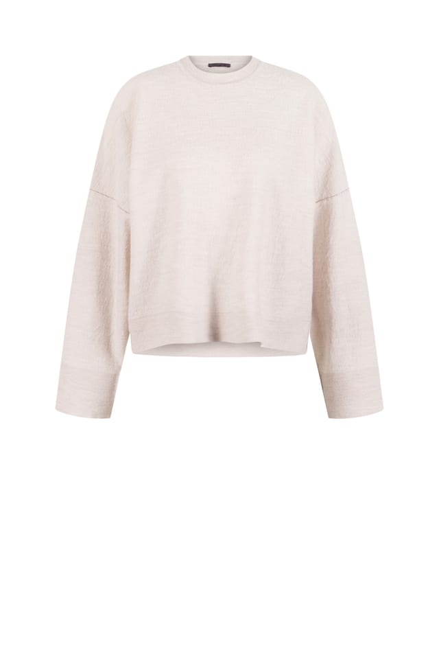 Pullover 537 - 100% merino wool - 120ECRU - 10250713042