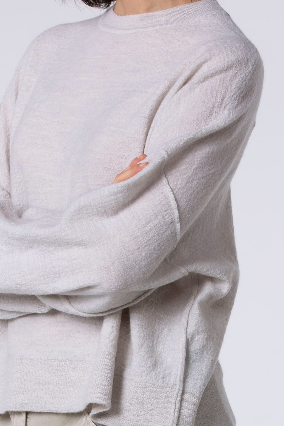 Pullover 537 - 100% merino wool - 120ECRU - 10250713042