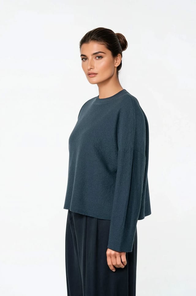 Pullover 537 - 100% merino wool - 560PACIFIC - 10250713042