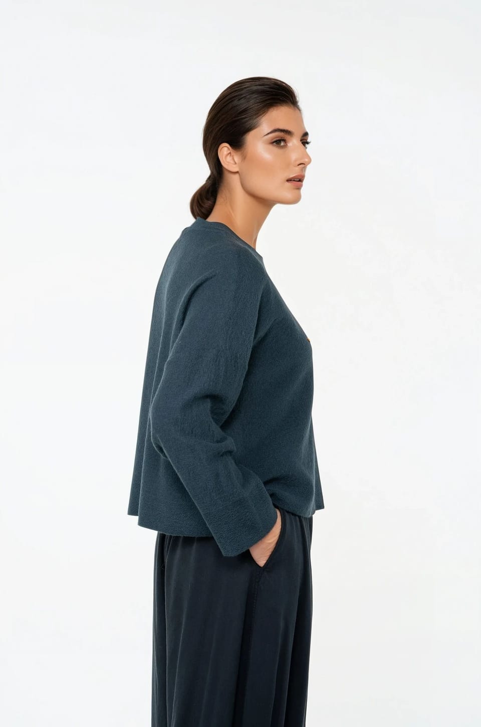 Pullover 537 - 100% merino wool - 560PACIFIC - 10250713042