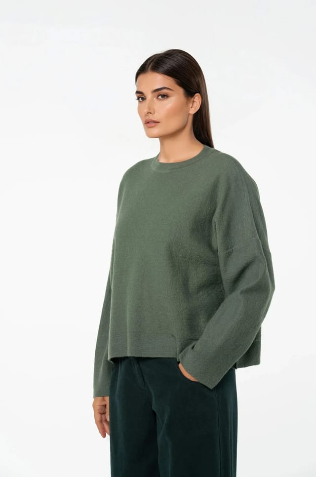 Pullover 537 - 100% merino wool - 640THISTLE - 10250713042