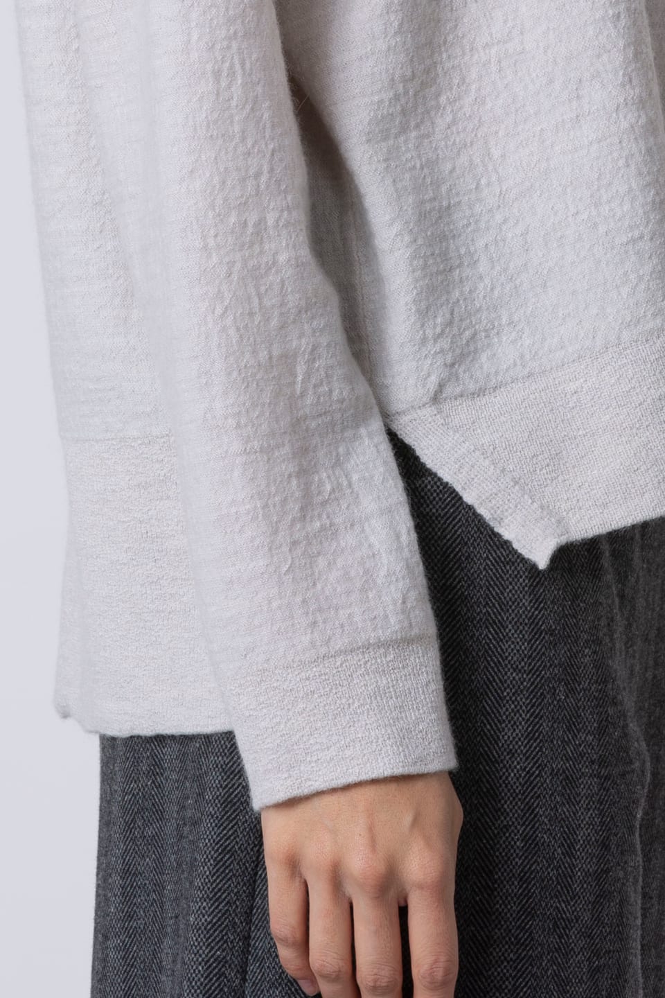 Pullover 538 - 100% merino wool - 120ECRU - 10250713043