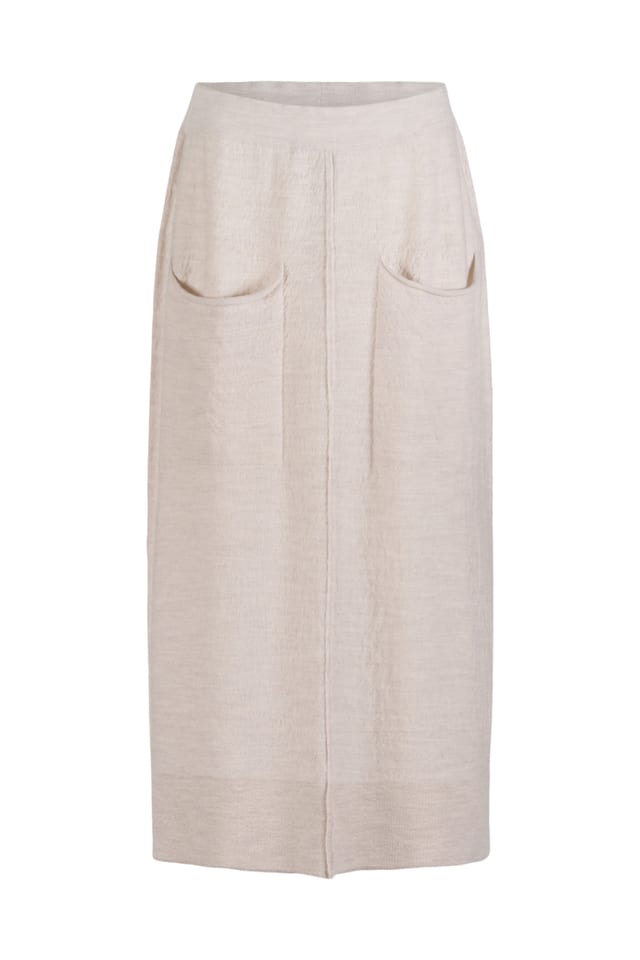 Skirt 503 - 100% merino wool - 120ECRU - 10250713044