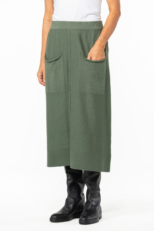 Skirt 503 - 100% merino wool - 640THISTLE - 10250713044