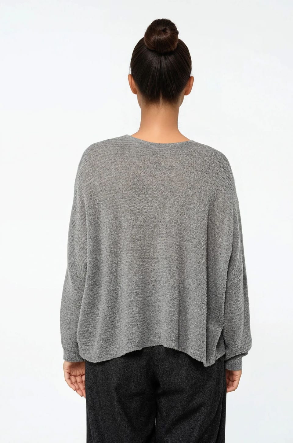 Pullover 541 - Bouclé virgin wool blend - 940MOUSE - 10250713046