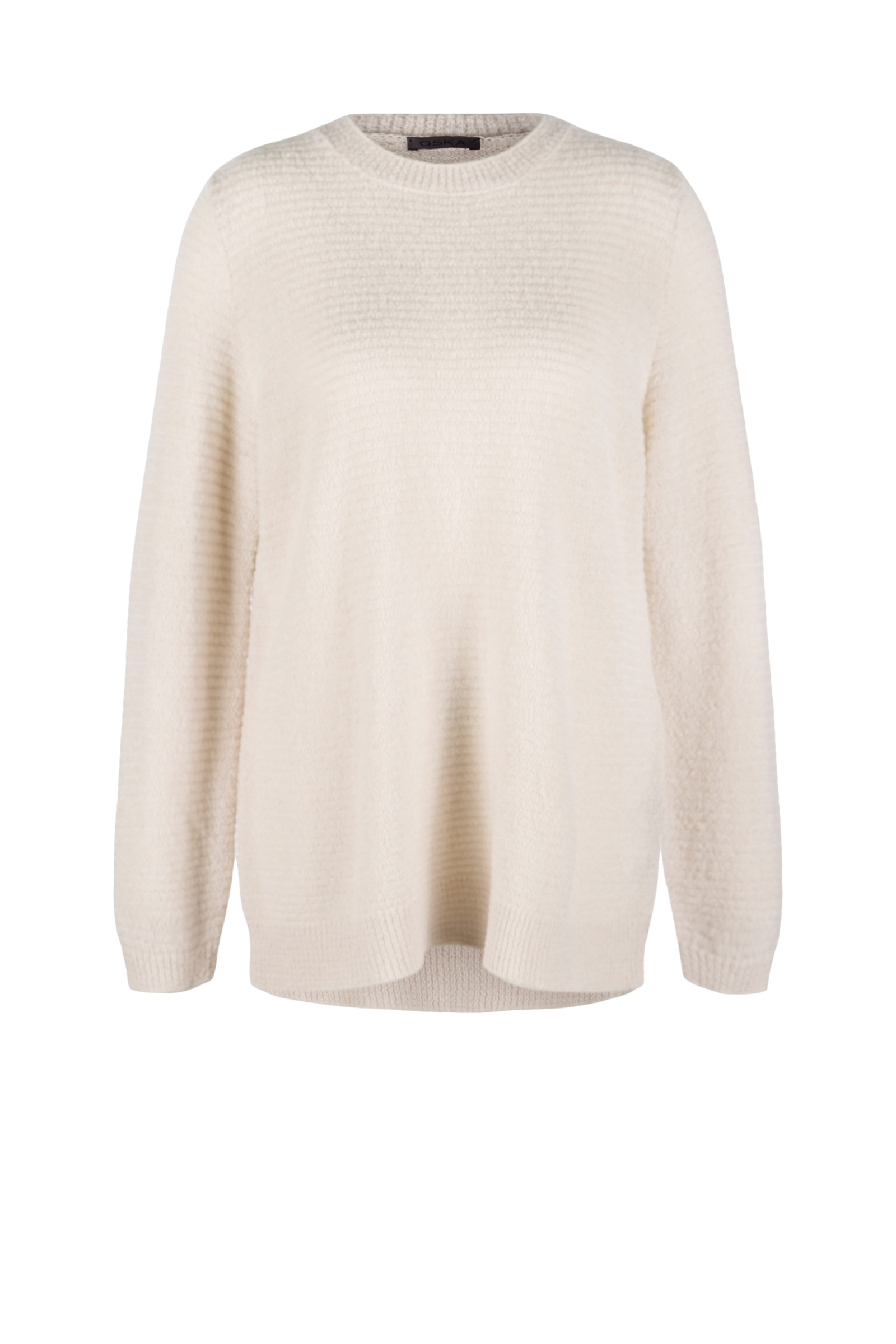 Pullover 542 Grey Bouclé virgin wool blend